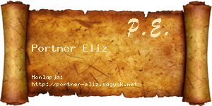 Portner Eliz névjegykártya